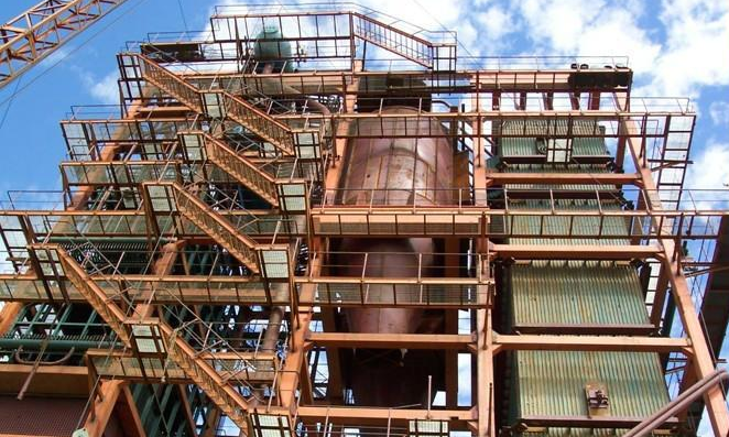 熱電廠鍋爐鋪設鋼格板檢修鋼平台