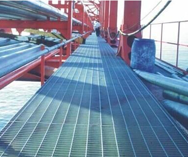 海洋中的熱鍍鋅鋼格板